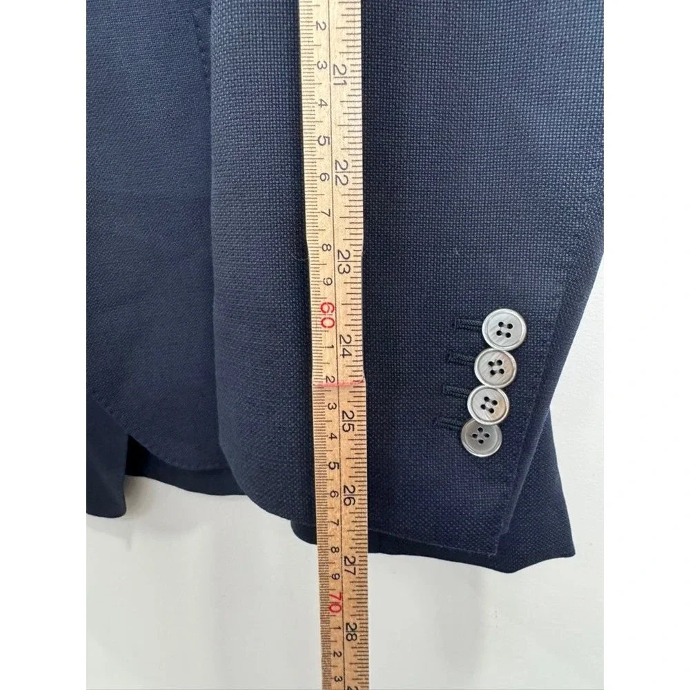Suitsupply Angelico Pure Wool Navy Blue Blazer Sport Coat Men 46L